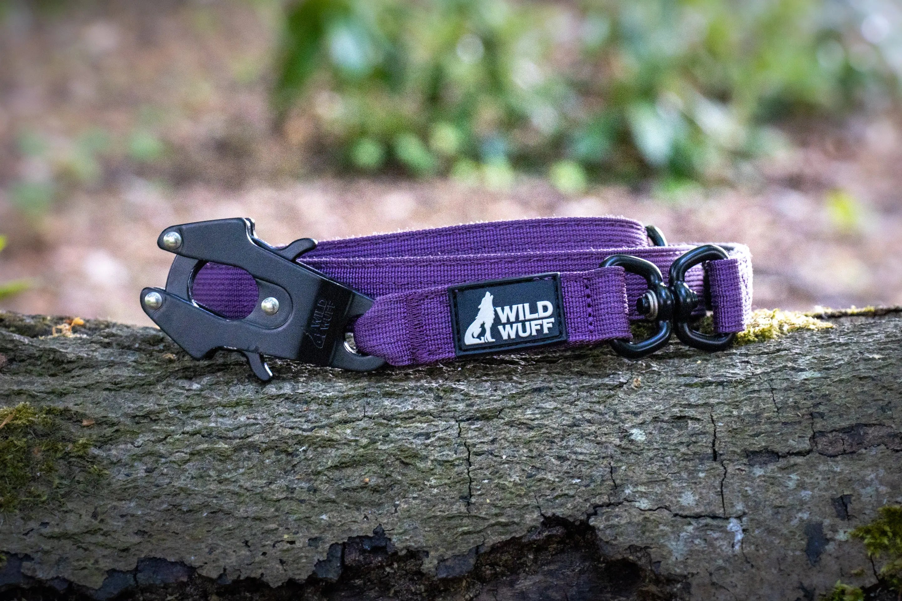 Quick release purple lead Wildwuff - Built for play. Ready for anything.