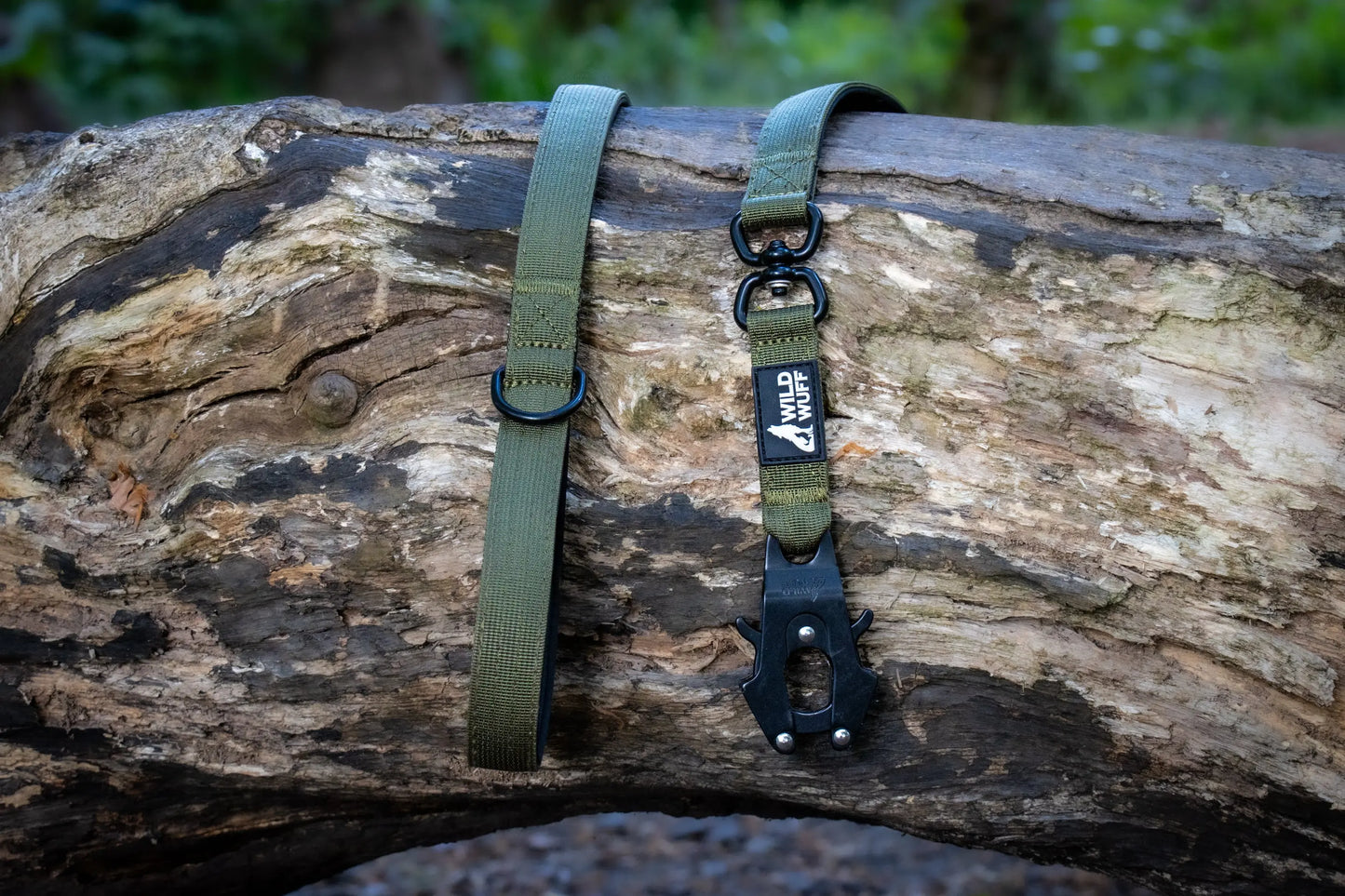 Quick release khaki lead Wildwuff - Built for play. Ready for anything.
