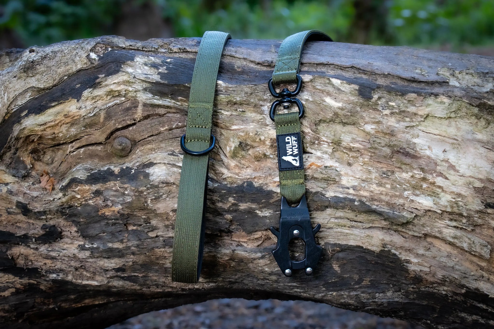 Quick release khaki lead Wildwuff - Built for play. Ready for anything.